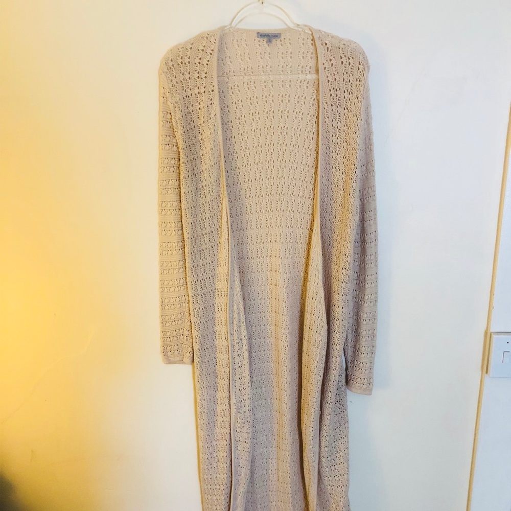 Cream Longline Cardigan